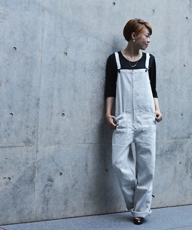 デニムチューブサロペット