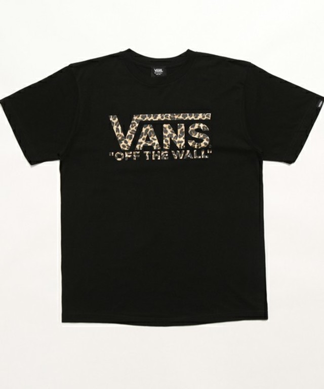 別注レオパード柄抜きロゴプリントTシャツ