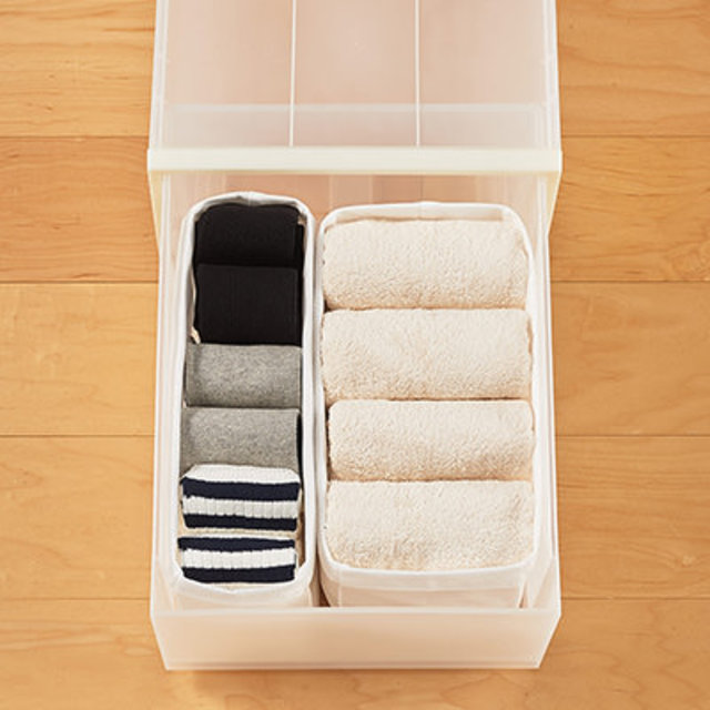 ＰＰ収納ケース引出式・大　宅（Ｖ）約幅３４×奥４４．５×高２４ｃｍ