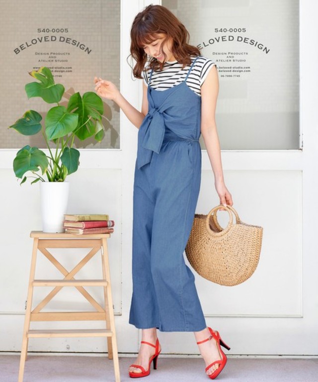 フロントリボンオールインワン