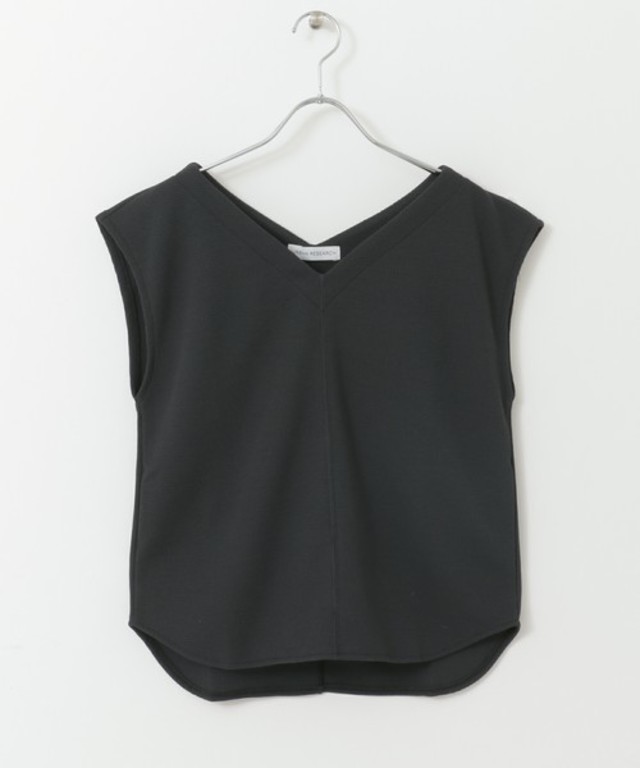 機能素材サーマルVネックカットソー