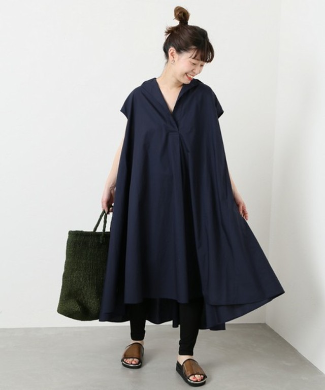 カラーロンストN/S Aラインワンピース