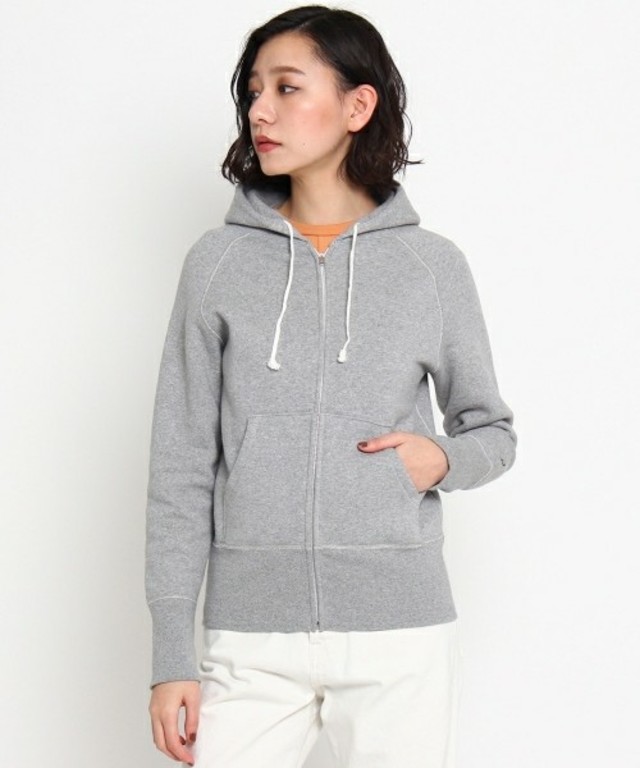 吊裏毛　ジップアップパーカー