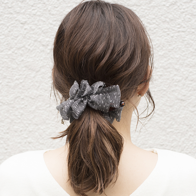 ランダムリボンバナナクリップ (mix) Black（10%OFF)