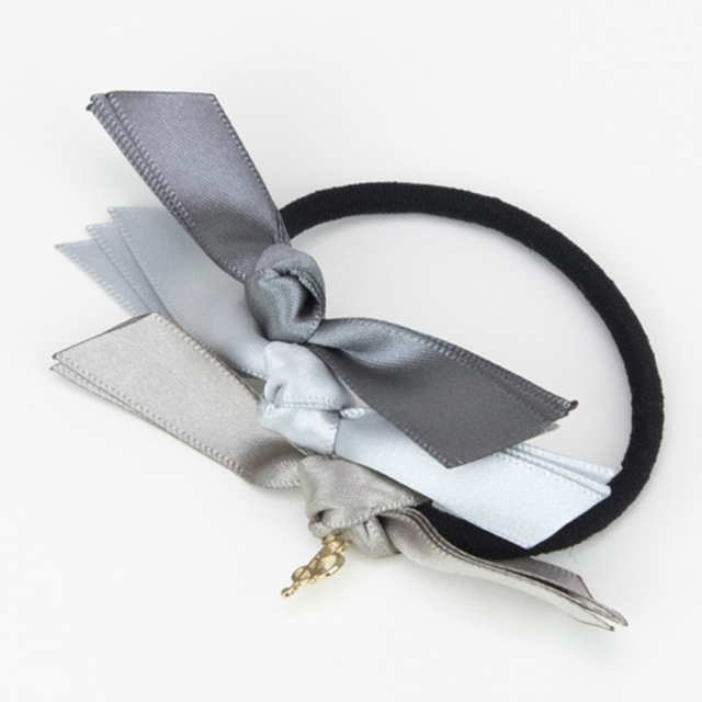 トリコカラーヘアゴム Gray