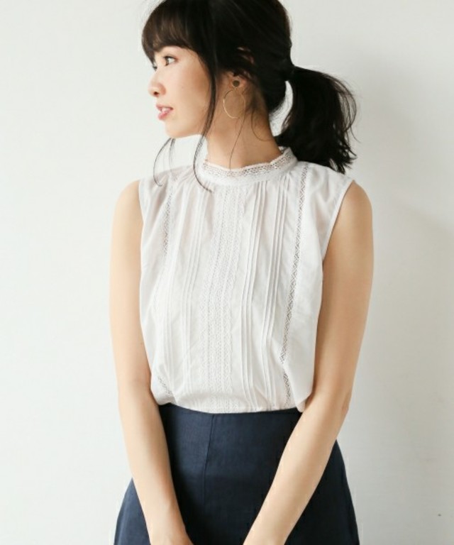 CハシゴレースNSブラウス