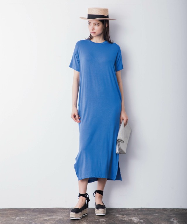 【STYLEBAR】レーヨンＴシャツロングワンピース