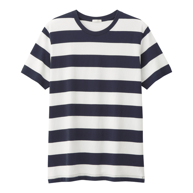 ワイドボーダークルーネックT