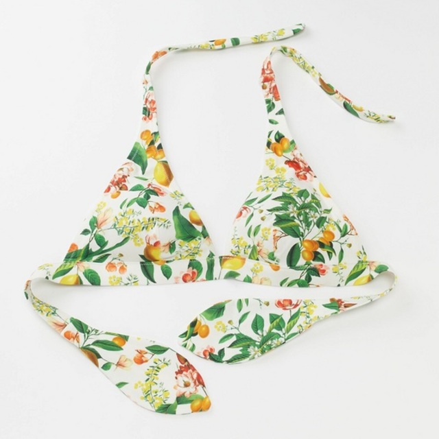 スイムホルターネックブラ（ボタニカル）