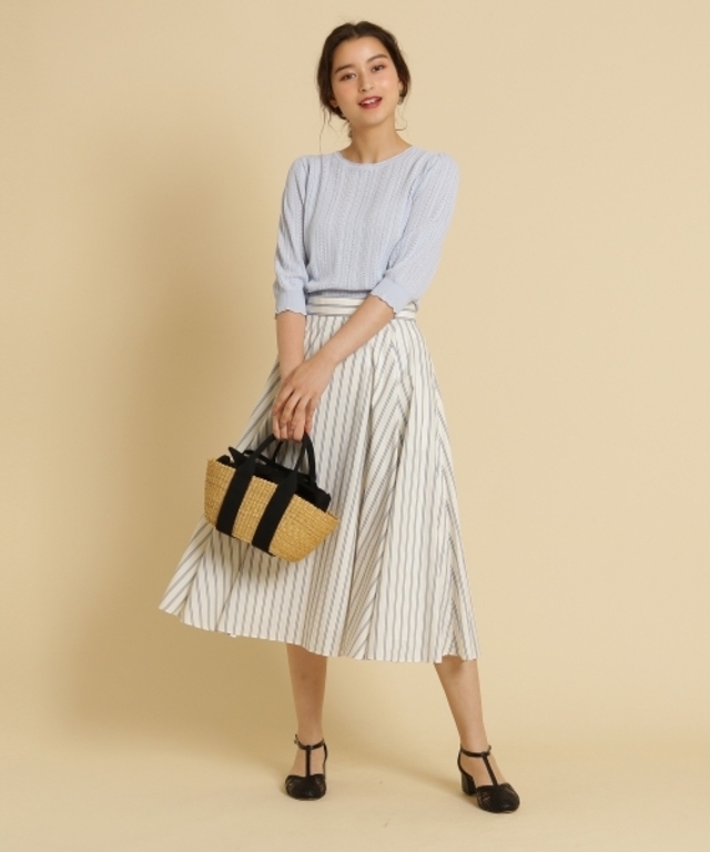 透け感レース サマーニット