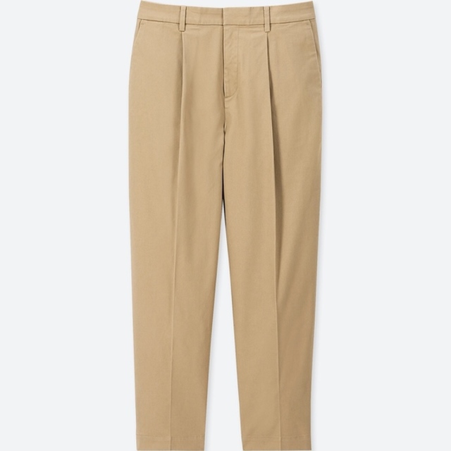 コットンテーパードアンクルパンツ