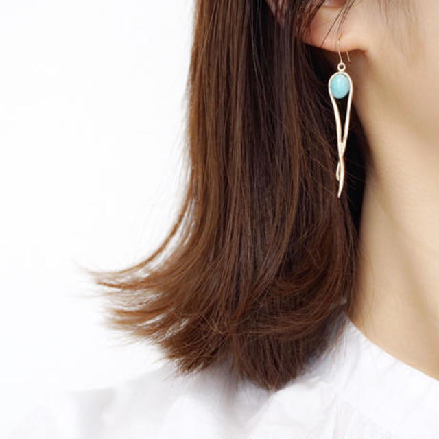 K10アマゾナイトハングピアス