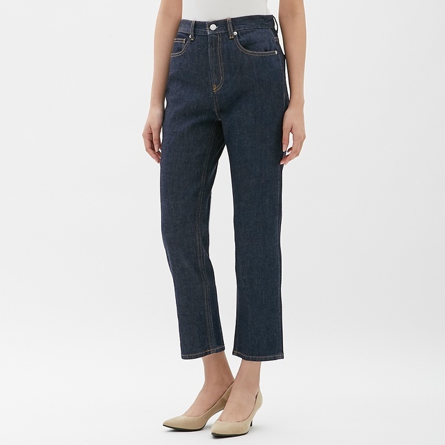 テーパードアンクルジーンズ