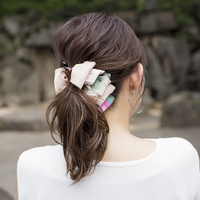 Patricia （パトリシア）サテンバナナクリップ（フラワーmix）mix