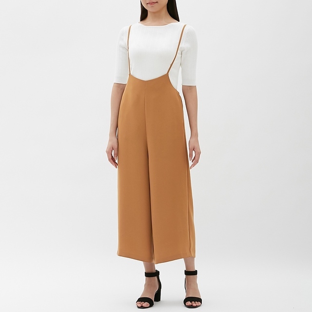 サロペットワイドパンツ