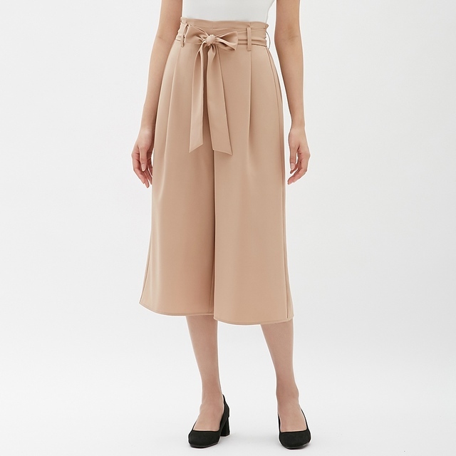 ワイドクロップドパンツ