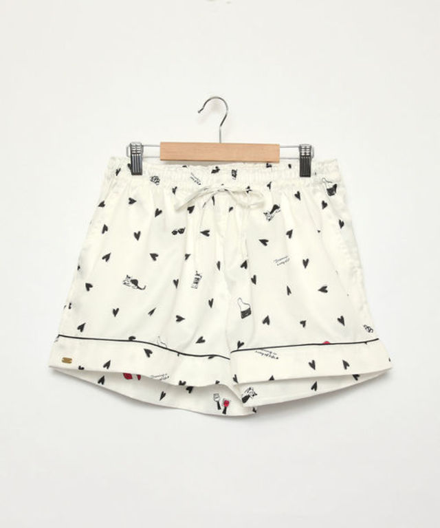 パジャマショートパンツ(ホワイト)