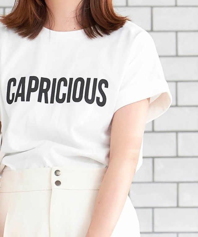 ロールアップスリーブTシャツ