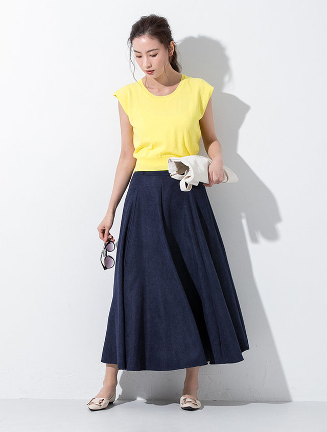 【インスタグラマーコラボ】コンパクトフレンチスリーブサマーニット