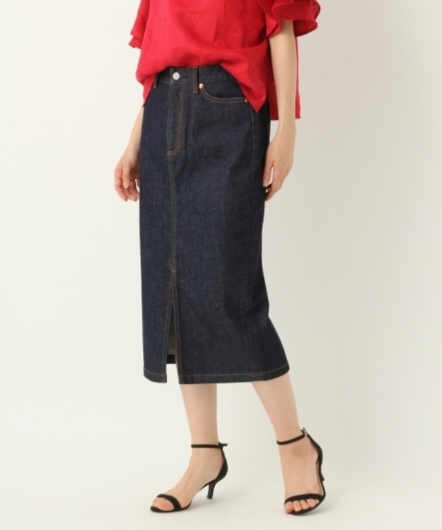 デニムスリットタイトスカート