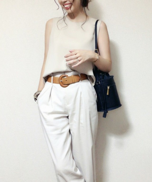 強撚ノースリーブプルオーバー