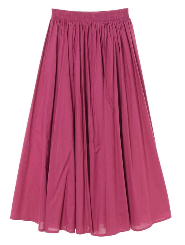 シャーリングロングスカート