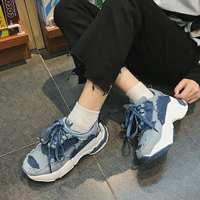デニムスニーカー