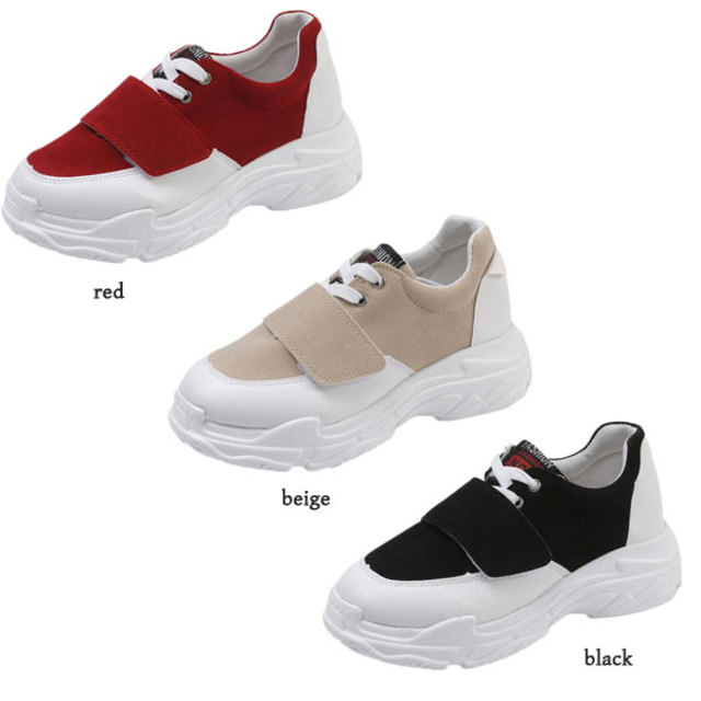 ベルクロベルトダッドスニーカー