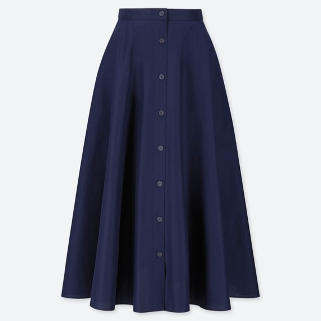 フロントボタンサーキュラースカート