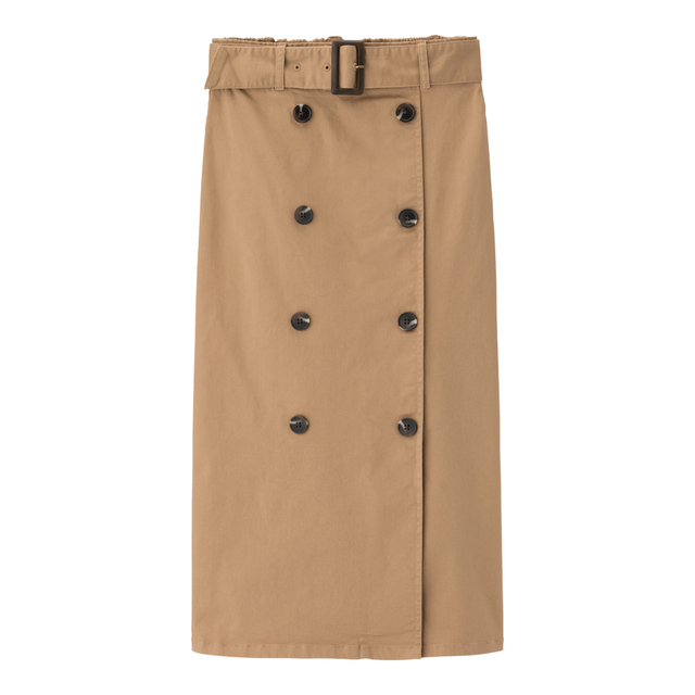 トレンチナローミディスカート