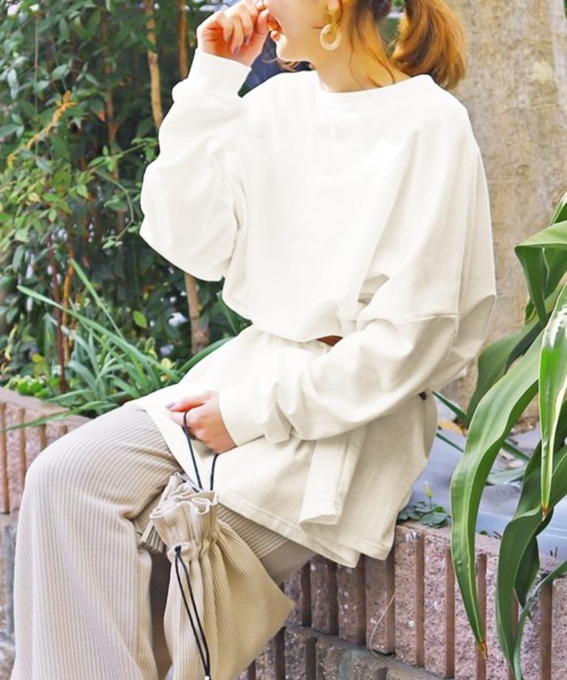 超ビックシルエットスウェットカットソー