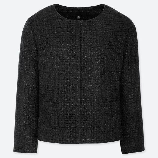 ツイードノーカラージャケット