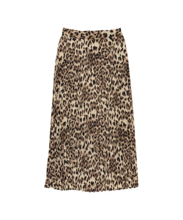 アニマル柄プリーツスカート