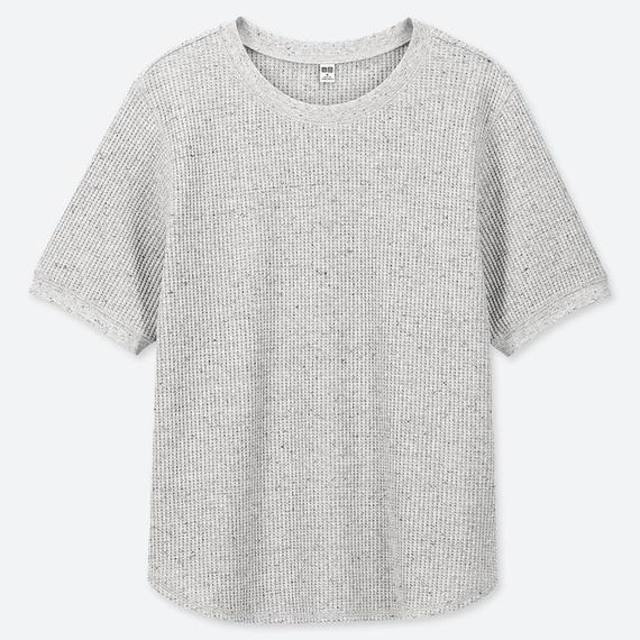 ワッフルクルーネックT（半袖）