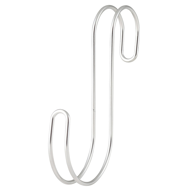 ステンレス横ブレしにくいＳ字フック・大　２個入・約７ｃｍ×１．５×１４ｃｍ