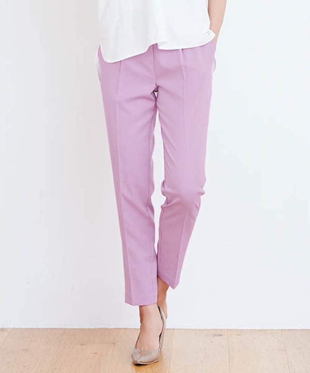 360°美脚見えストレートテーパードパンツ