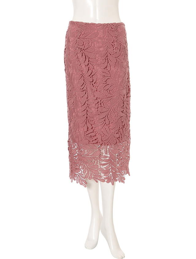 レースロングタイトスカート