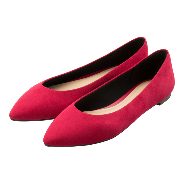 マシュマロポインテッドフラットシューズ