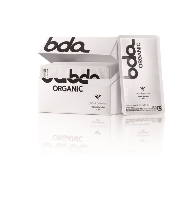 オーガニック　ジェリーローション　ソフト　ユズ＆グリーンティ　カード型個包装　10枚入り