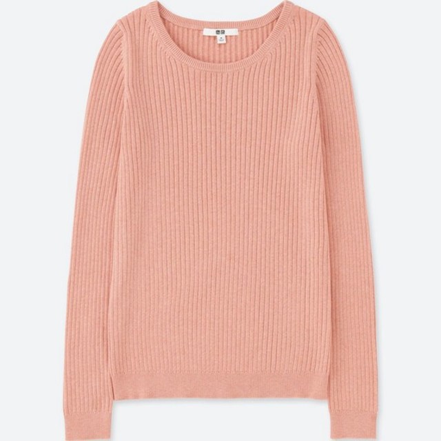 コットンカシミヤリブセーター（長袖）