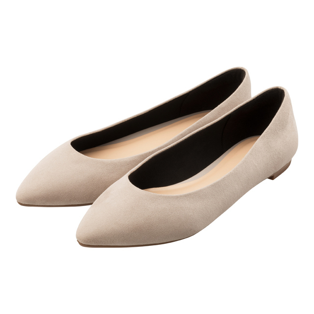 マシュマロポインテッドフラットシューズ