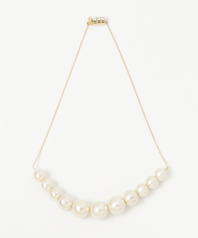 パールショートネックレス