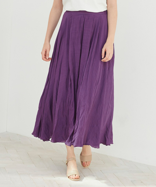 スラブボリュームマキシスカート
