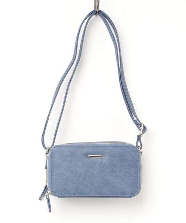 ダブルファスナーお財布ショルダーバッグ