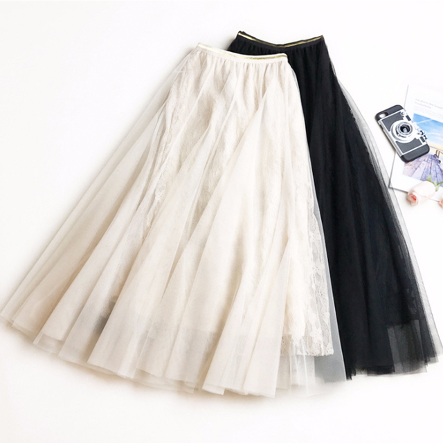 フラワーチュールスカート