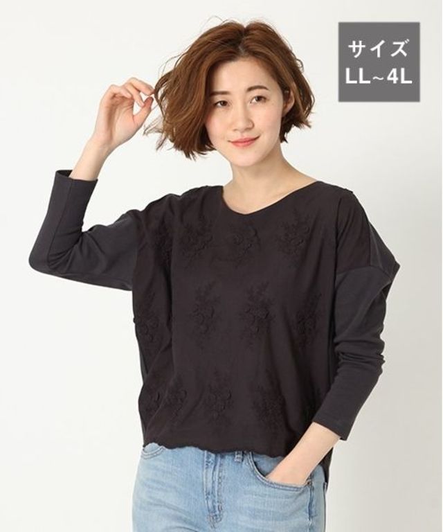 [WEB限定大きいサイズ]3DフラワーレースLSPO