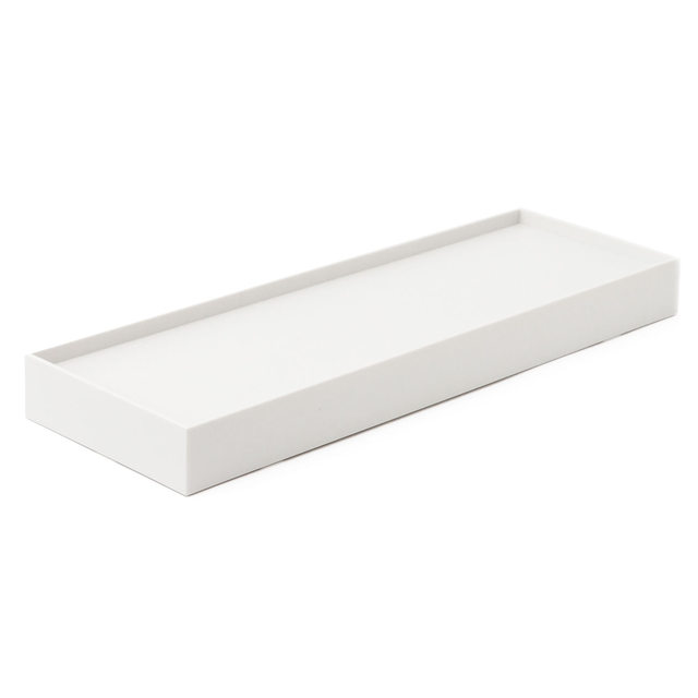 ポリプロピレンファイルボックススタンダード用キャスターもつけられるフタ　幅10cm用・ホワイトグレー