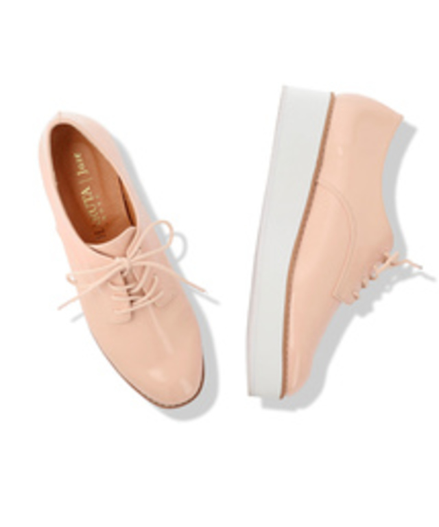 【SS,LLサイズWEB限定】【HARUTA×Juze】プラットフォームレースアップシューズ