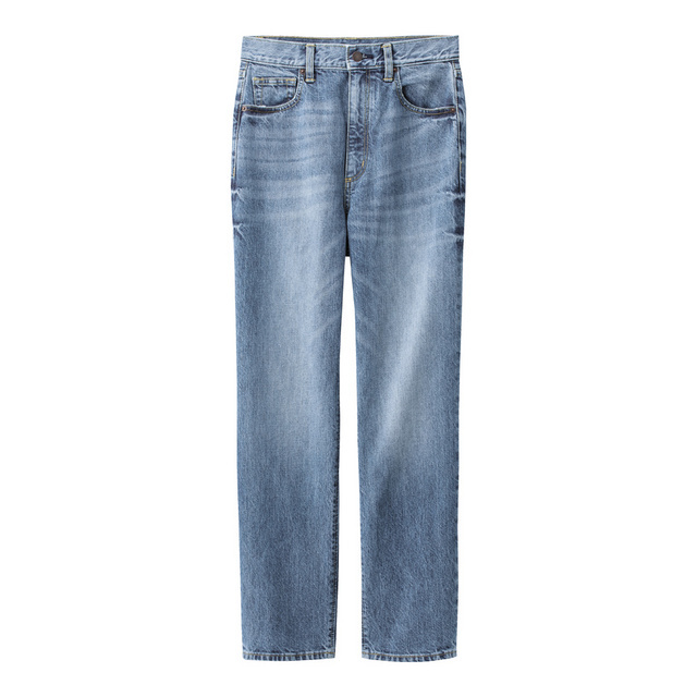 ハイウエストストレートジーンズ