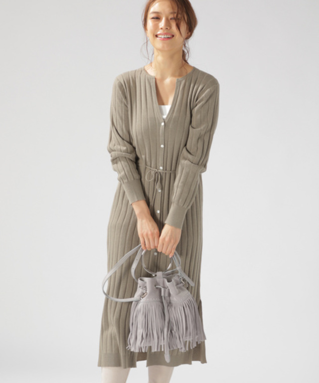 スキッパーロングカーディガン